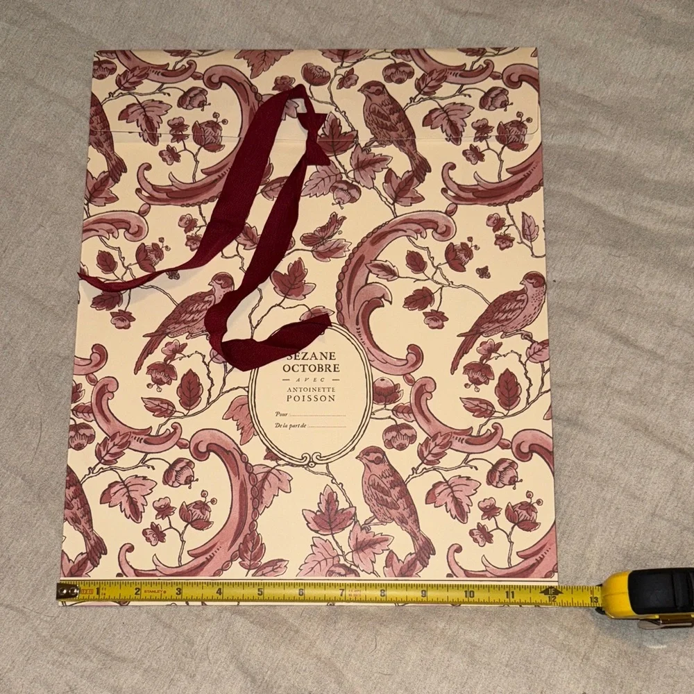 Three Sezane Gift Wrap Pouches